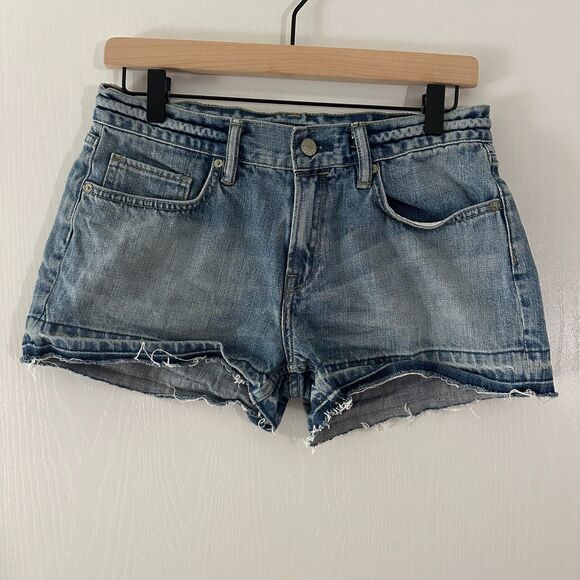 Allsaints Jean Shorts Cutoffs Mid-rise Denim‎ Size 28 - Picture 1 of 4
